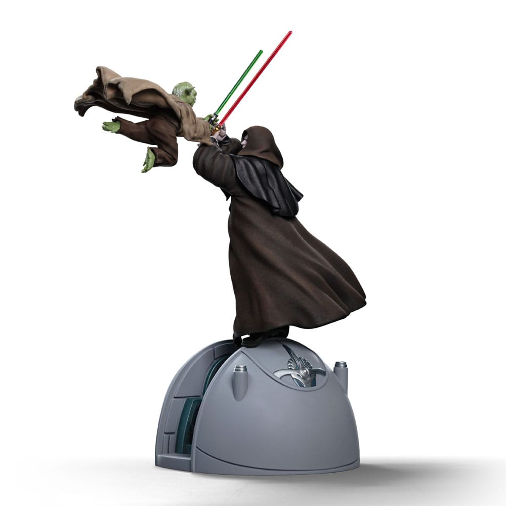 Statua Star Wars Deluxe Art Scale 1/10 Yoda contro l'Imperatore Palpatine (esclusiva CCXP 2024) 31 cm